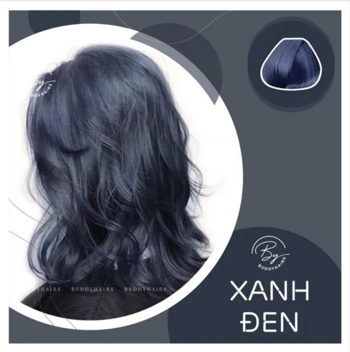 Thuốc nhuộm tóc màu Xanh Đen Xanh Đen Khói Xanh Dương tặng oxy trợ nhuộm Màu  đi học Thuốc Nhuộm Tóc Phù Hợp Học Sinh Sinh Viên - Lazada | Lazada Việt Nam