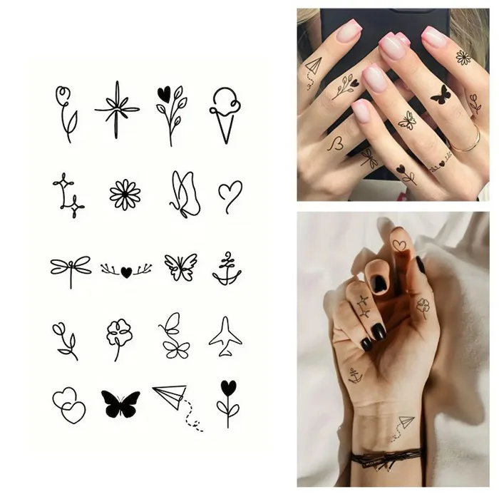 Boho Mini Tattoos Strip | The Toy Factory Shop