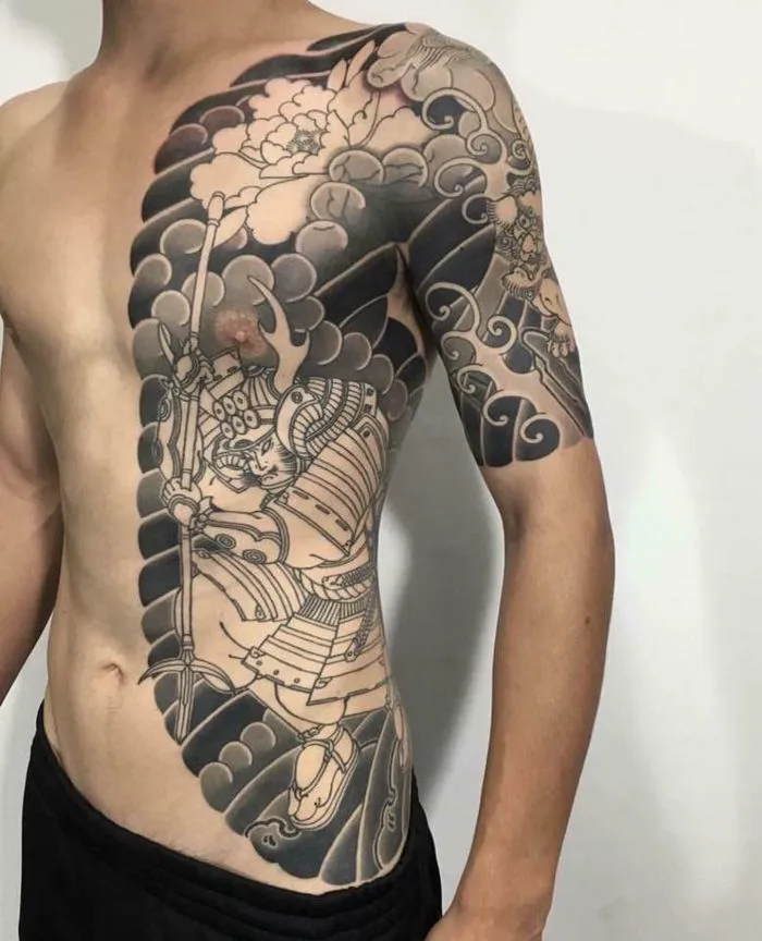 22 Kín lưng ý tưởng | hình xăm irezumi, hình xăm nam, hình xăm chân