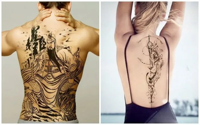 99+ hình xăm nửa lưng: đẹp, chất, ý nghĩa cho Nam, Nữ