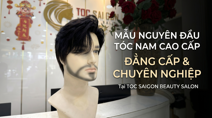 Ví dụ: Tóc Giả Nguyên Đầu Nam Tự Nhiên – Giải Pháp Cho Tóc Thưa Hói Đầu