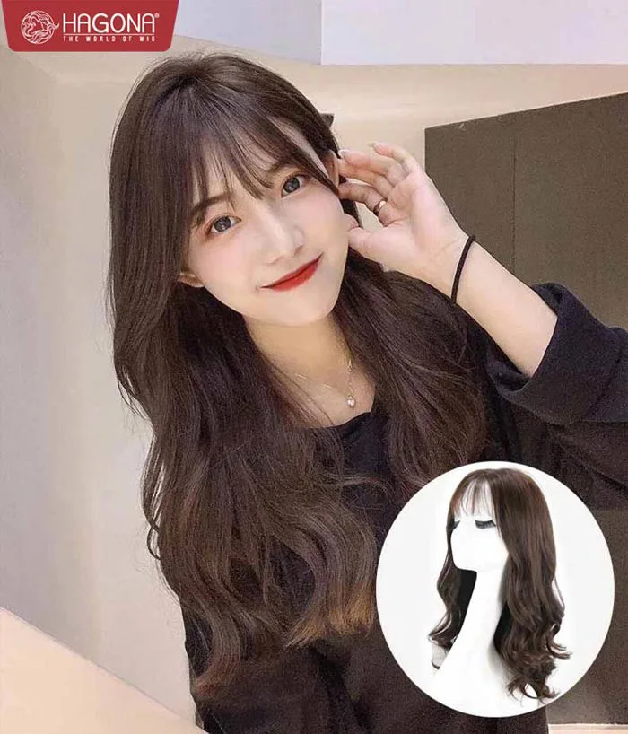 25 mẫu tóc giả nguyên đầu dài làm từ tóc thật cho nữ hot nhất 2021