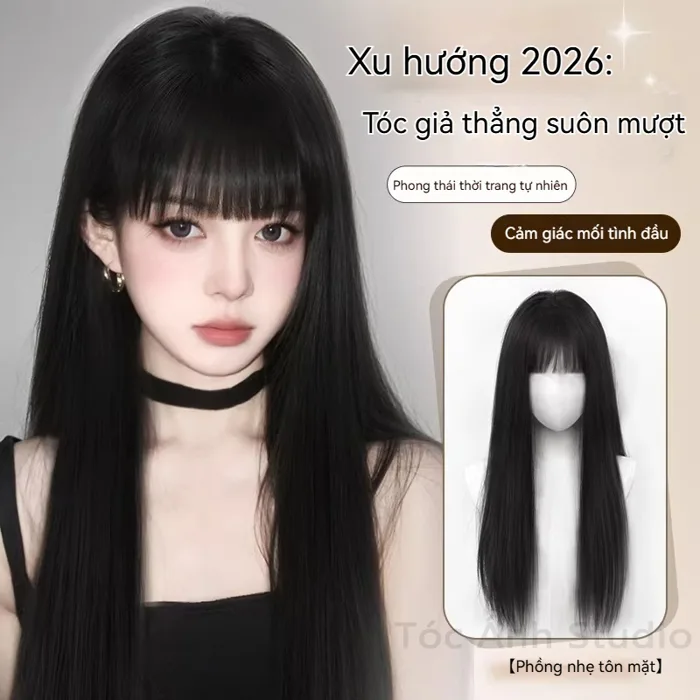 Tóc giả nguyên đầu - Giá Tốt, Miễn Phí Vận Chuyển, Đủ Loại | Shopee Việt Nam