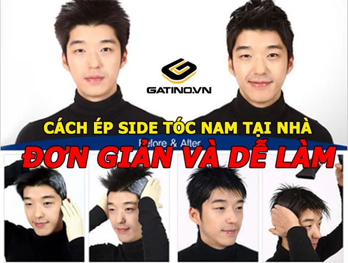 Cách ép side tóc nam tại nhà đơn giản và dễ làm | Gatino Store