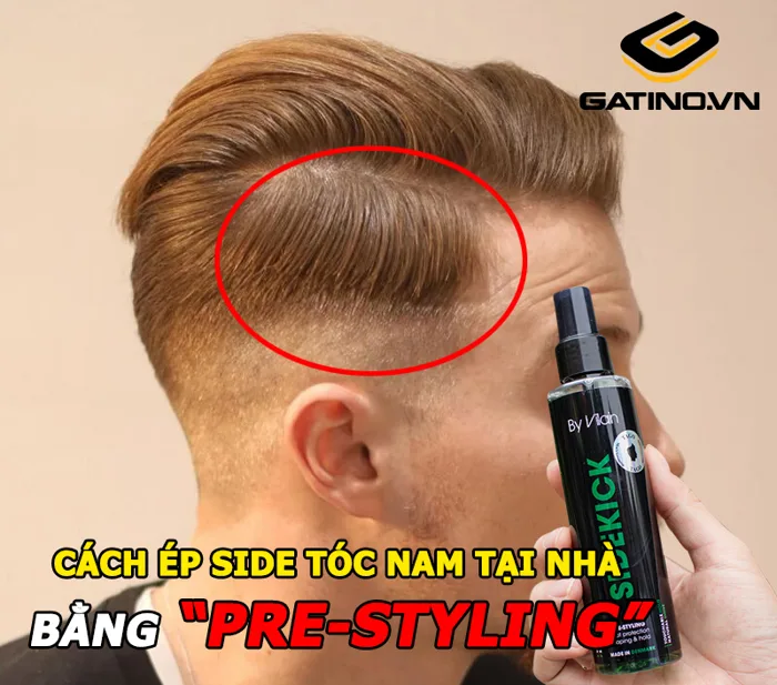 Cách ép side tóc nam tại nhà đơn giản và dễ làm | Gatino Store