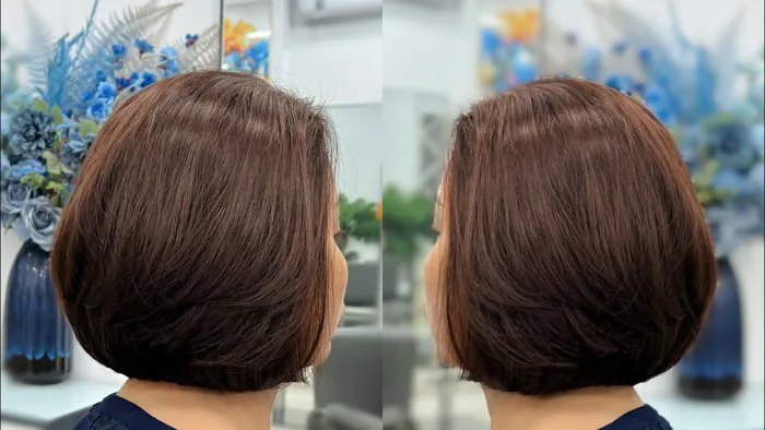 Uốn cụp tóc ngắn bob | Quang Saker