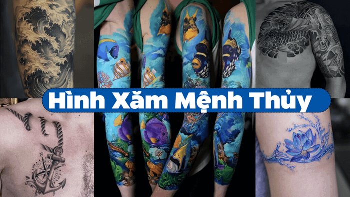 10+ Hình xăm mệnh Thủy: Biểu tượng huyền bí thức tỉnh năng lượng tiềm ẩn